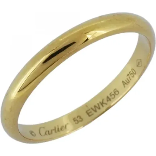 Pre-owned Jewellery, female, , Size: ONE SIZE Pre-owned Gold rings - Cartier Vintage - Modalova