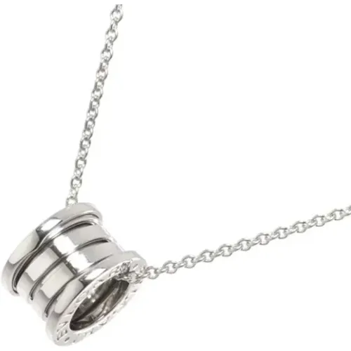 Pre-owned Jewellery, female, , Size: ONE SIZE Pre-owned White Gold necklaces - Bvlgari Vintage - Modalova