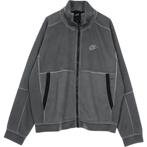 Zip-throughs, male, , Size: XL High Neck Lightweight Jacket Sportswearjersey - Nike - Modalova