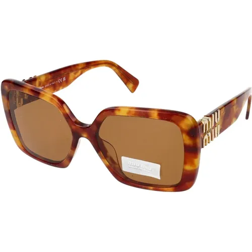 Stylish Sunglasses 0MU 10Ys , female, Sizes: 56 MM - Miu Miu - Modalova