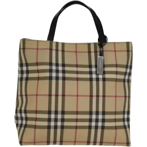 Pre-owned Tote Bags, female, , Size: ONE SIZE Pre-owned Canvas handbags - Burberry Vintage - Modalova