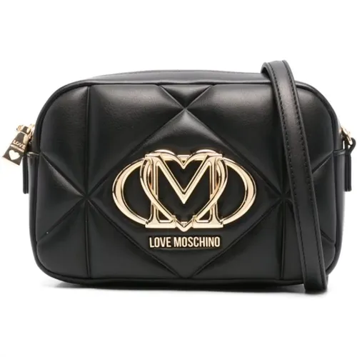 Cross Body Bags, female, , Size: ONE SIZE Shoulder Bag with Top Zip - Love Moschino - Modalova