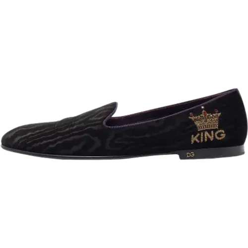 Pre-owned Velvet flats , male, Sizes: 11 UK - Dolce & Gabbana Pre-owned - Modalova