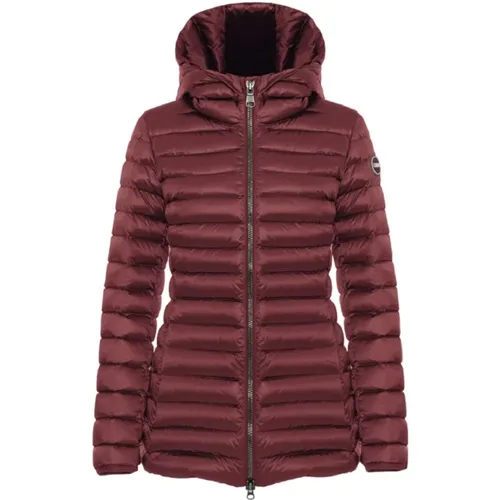 Bordeaux Iridescent Daunenjacke Aw24 , Damen, Größe: 2XL - Colmar - Modalova