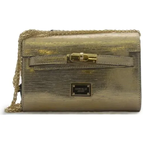Rose Gold Leather Party Bag , female, Sizes: ONE SIZE - Marc Ellis - Modalova