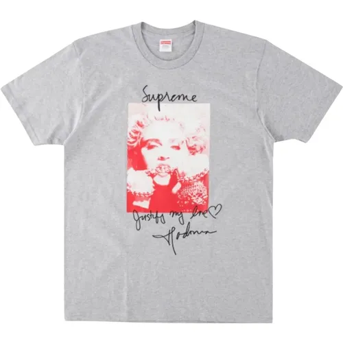 Limitierte Auflage Madonna Tee Heather Grey , Herren, Größe: M - Supreme - Modalova