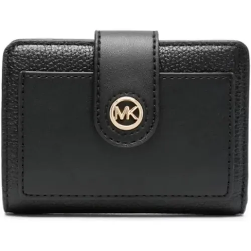 Schwarze Kompakte Taschenbrieftasche , Damen, Größe: ONE Size - Michael Kors - Modalova