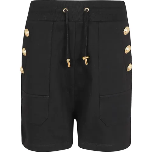 Jersey Shorts mit 6 Knöpfen - Balmain - Modalova