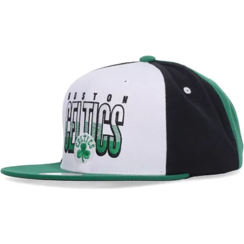 Caps, male, , Size: ONE SIZE Boston Celtics Snapback Cap White/Green - Mitchell & Ness - Modalova