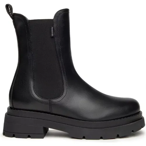 Schwarze Damen Stiefeletten , Damen, Größe: 39 EU - Nerogiardini - Modalova