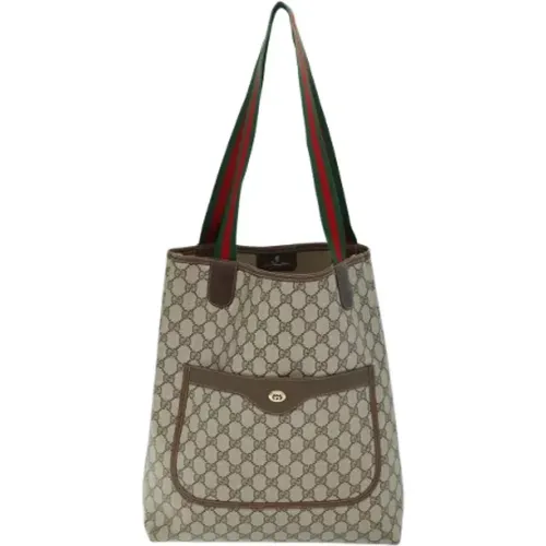 Pre-owned Tote Bags, female, , Size: ONE SIZE Pre-owned Canvas gucci-bags - Gucci Vintage - Modalova