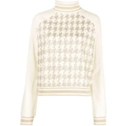 Luxury Houndstooth Sweater , female, Sizes: S, XS - Balmain - Modalova