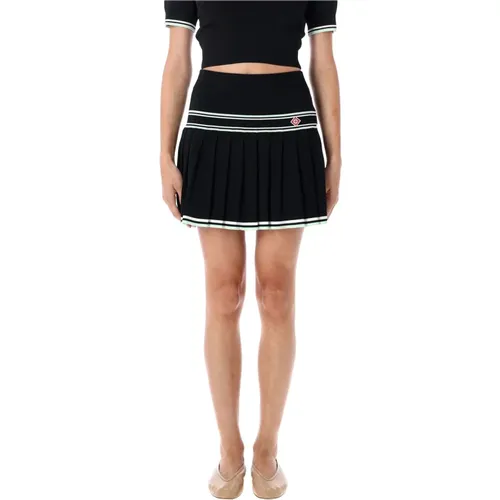Short Skirts, female, , Size: M Pleated Mini Skirt Aw25 - Casablanca - Modalova