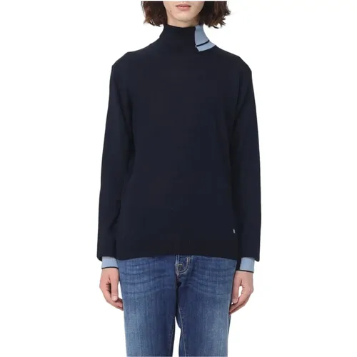 Turtlenecks, male, , Size: S Crew Neck Sweater - Manuel Ritz - Modalova