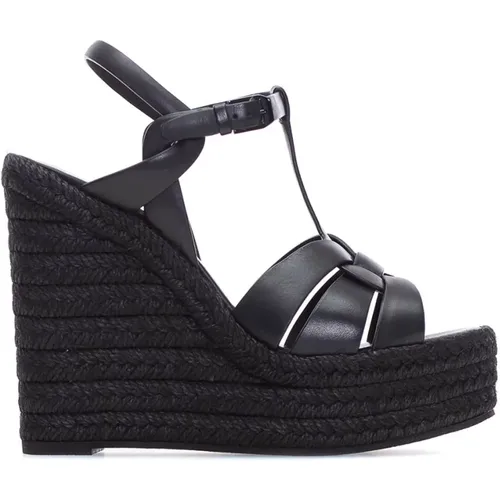 Wedge Espadrille Sandals , female, Sizes: 8 UK, 7 UK, 3 1/2 UK, 3 UK - Saint Laurent - Modalova