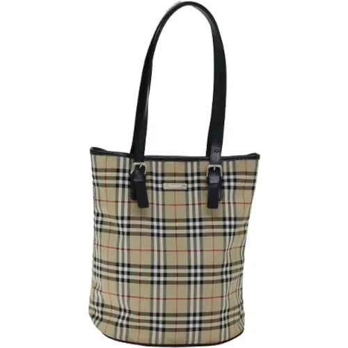 Pre-owned Canvas shoulder-bags , female, Sizes: ONE SIZE - Burberry Vintage - Modalova