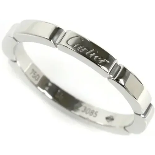 Pre-owned Jewellery, female, , Size: ONE SIZE Pre-owned White Gold rings - Cartier Vintage - Modalova