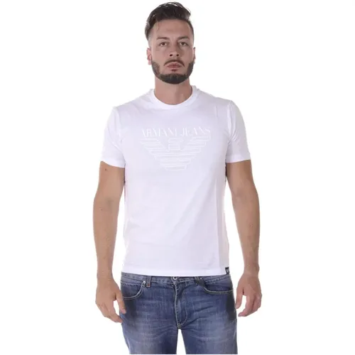 Casual Logo Print Top , Herren, Größe: M - Armani Jeans - Modalova