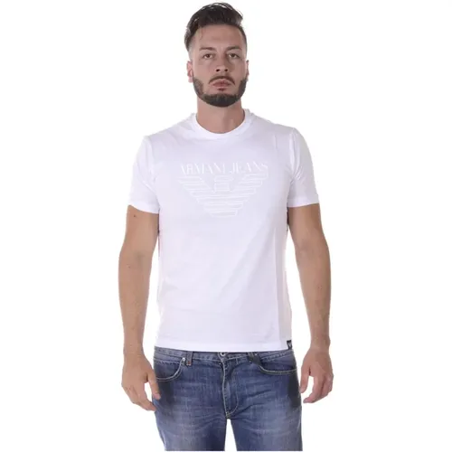 Casual Logo Print Top , Herren, Größe: XL - Armani Jeans - Modalova