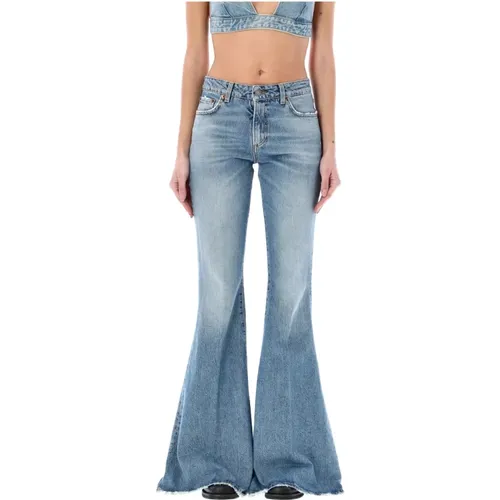 Flared Jeans , female, Sizes: W25, W26, W27, W28 - Haikure - Modalova