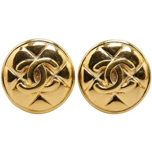 Pre-owned Jewellery, female, , Size: ONE SIZE Pre-owned Metal earrings - Chanel Vintage - Modalova