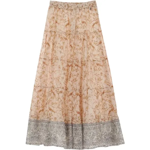 Long Cotton Skirt , female, Sizes: M, S - Dixie - Modalova