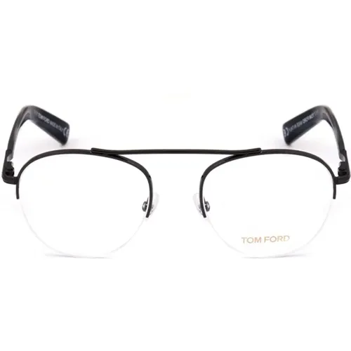 Metallic Round Glasses for Fashion-Forward Style , male, Sizes: 50 MM - Tom Ford - Modalova