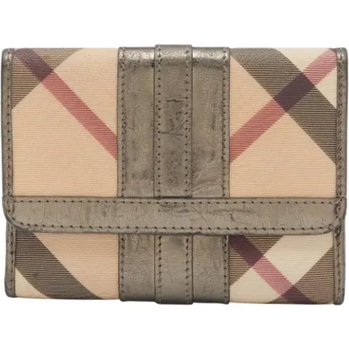 Pre-owned Wallets, female, , Size: ONE SIZE Pre-owned Leather wallets - Burberry Vintage - Modalova