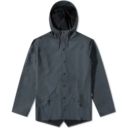 Contemporary Unisex Waterproof Jacket , female, Sizes: L, M - Rains - Modalova
