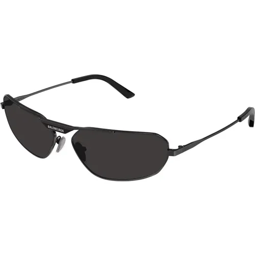 Grey Sunglasses,BB0245S 002 Sunglasses,Silver Sunglasses - Balenciaga - Modalova