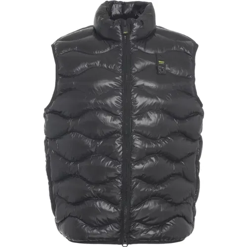 Vests, male, , Size: 2XL Danny Quilted Vest - Blauer - Modalova