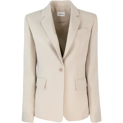 Blazers, female, , Size: M Classic Rever Jacket with One Button - P.a.r.o.s.h. - Modalova