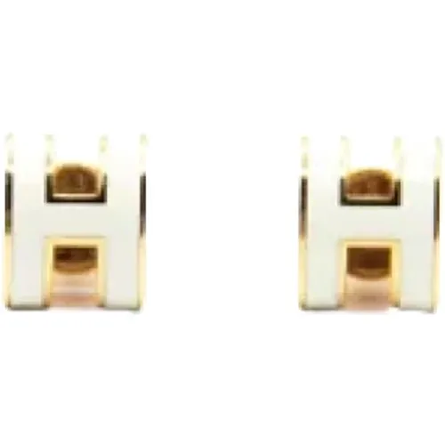 Pre-owned Jewellery, female, , Size: ONE SIZE Pre-owned Metal earrings - Hermès Vintage - Modalova