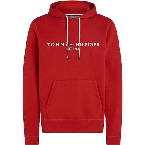 Hoodies, male, , Size: S Dark Magma Logo Hoodie - Tommy Hilfiger - Modalova