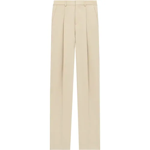 Suit Trousers, male, , Size: L Trousers with Zip Closure - Saint Laurent - Modalova