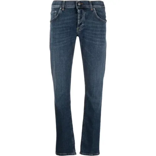 Blaue Slim Fit Jeans , Herren, Größe: W36 - Dondup - Modalova