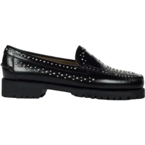 Loafers, female, , Size: 10 US Studded Leather Loafers - Sebago - Modalova