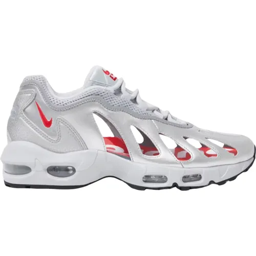 Limitierte Auflage Supreme Air Max 96 Silber , Herren, Größe: 40 EU - Nike - Modalova