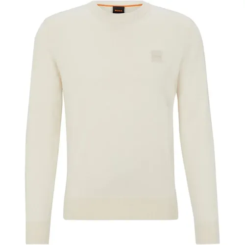 Luxuriöser weißer Pullover für Männer , Herren, Größe: 2XL - Hugo Boss - Modalova