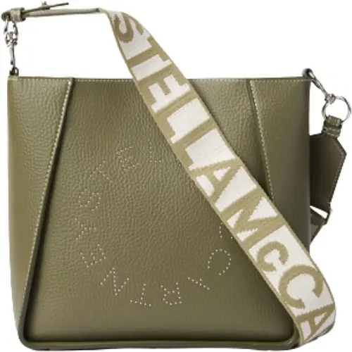 Alter Mat Shoulder Bag with Stud Logo , female, Sizes: ONE SIZE - Stella Mccartney - Modalova