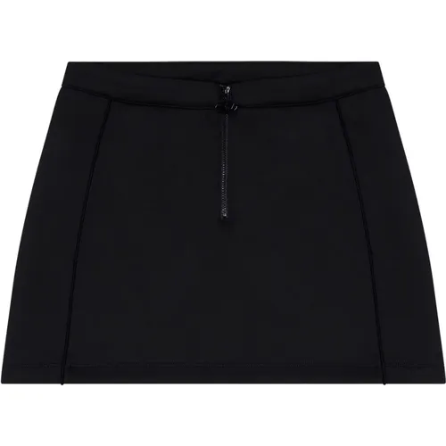 Mini skirt with cut-out back , female, Sizes: S, M - Diesel - Modalova