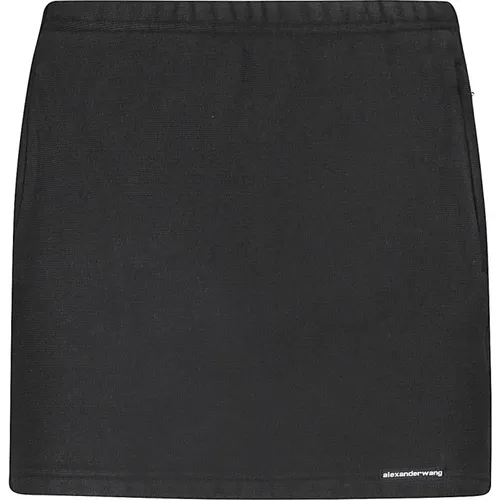 Elasticated Mini Skirt , female, Sizes: S - T by Alexander Wang - Modalova