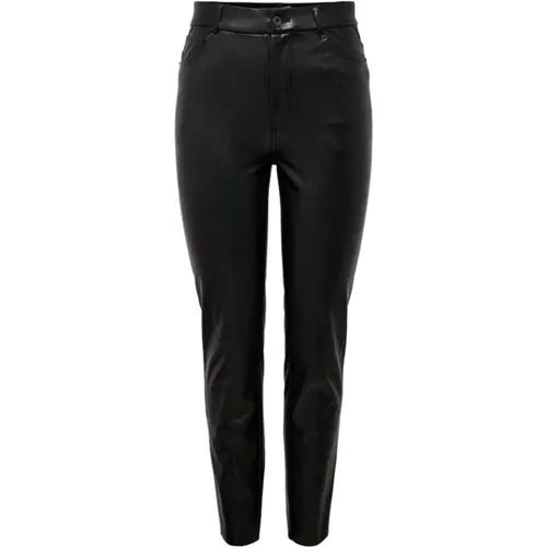 Faux Leather Pants , female, Sizes: S L32, L L32, M L32, XS L32 - Only - Modalova