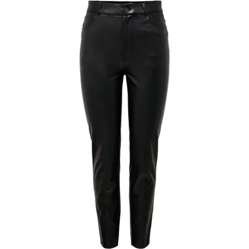 Faux Leather Pants , female, Sizes: XS L32 - Only - Modalova