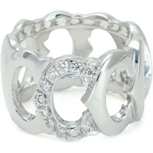 Pre-owned Jewellery, female, , Size: ONE SIZE Pre-owned White Gold rings - Cartier Vintage - Modalova