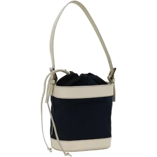 Pre-owned Bucket Bags, female, , Size: ONE SIZE Pre-owned Cotton handbags - Fendi Vintage - Modalova