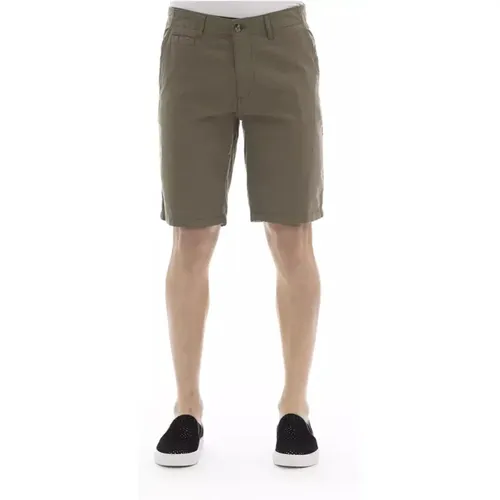 Einfarbige Baumwoll-Bermuda-Shorts , Herren, Größe: XS - Baldinini - Modalova