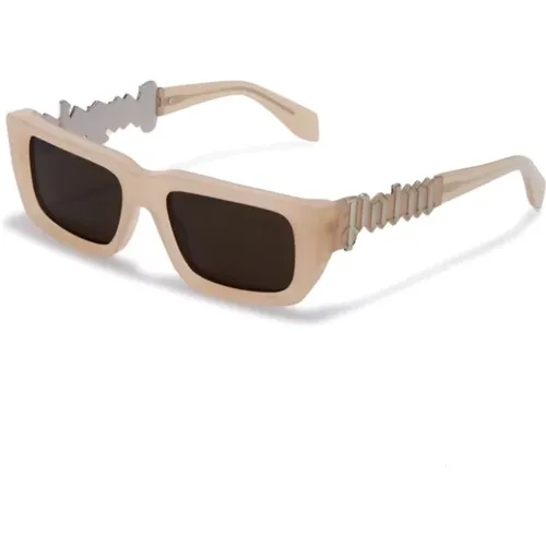 Klare Sonnenbrille mit Original-Etui , unisex, Größe: 54 MM - Palm Angels - Modalova