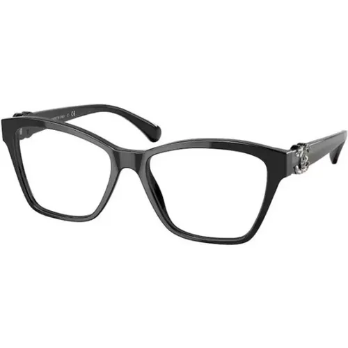 Stilvolle Schwarze Brille , Damen, Größe: 54 MM - Chanel - Modalova