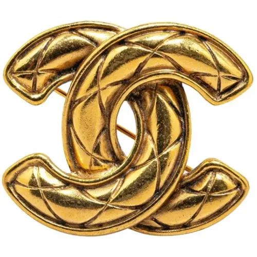 Pre-owned Jewellery, female, , Size: ONE SIZE Pre-owned Metal brooches - Chanel Vintage - Modalova